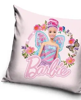 Obliečky Carbotex Obliečka na vankúšik Barbie Motýlia Princezná, 40 x 40 cm