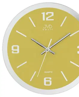 Hodiny Nástenné hodiny JVD quartz N27033.2 žlté 28cm