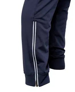 hokej Detské tréningové nohavice na pozemný hokej FH900 námornícke modré