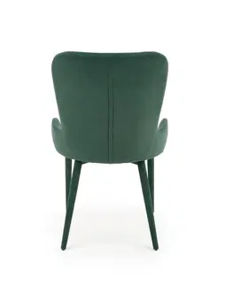 Jedálenské stoličky a kreslá Jedálenské kreslo K425 Halmar Tmavo zelená