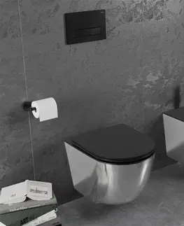 Kúpeľňa MEXEN - Lena bidet závesný, čierna mat/strieborná 35224874