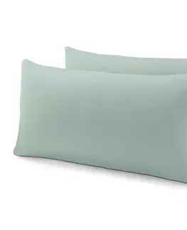 Pillowcases & Shams Džersejové obliečky na vankúš, 2 ks, šalviovozelené