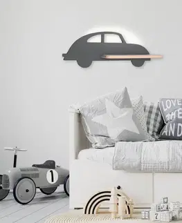 Osvetlenie Detská lampička CAR LED Candellux Čierna