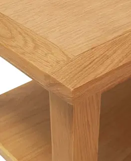 Konferenčné stolíky Konferenčný stolík masívne dubové drevo Dekorhome 110x55x40 cm