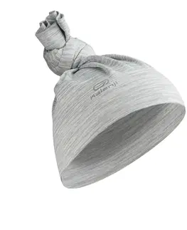 bežecké oblečenie Unisex multifunkčný bežecký nákrčník/čelenka Kiprun sivý melírovaný