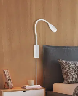 Nástenné svietidlá FISCHER & HONSEL Nástenné LED svietidlo Sten ovládané gestami biele