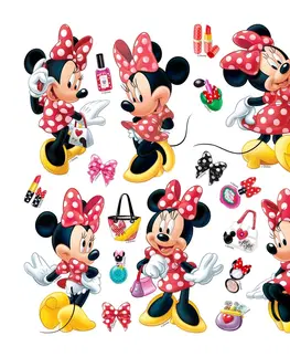 Samolepky na stenu Samolepiaca dekorácia Minnie Mouse, 30 x 30 cm