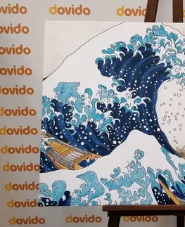 Obrazy prírody a krajiny Obraz reprodukcia Veľká vlna z Kanagawa - Kacušika Hokusai
