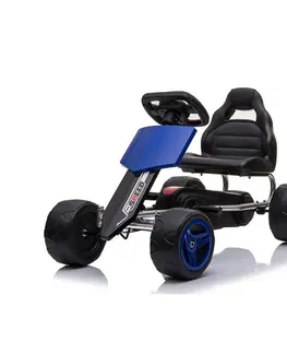 Detské vozítka a príslušenstvo Baby Mix Detská šliapacia motokára Go-kart Speedy, modrá