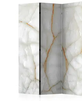 Paravány Paraván White Marble Dekorhome 135x172 cm (3-dielny)