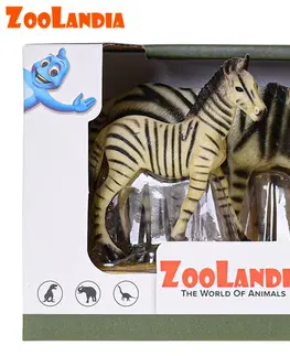 Hračky - figprky zvierat MIKRO TRADING - Zoolandia zebra s mláďaťom 5-12cm v krabičke