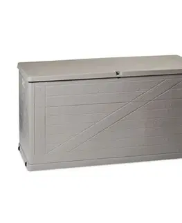 Úložné boxy Wood záhradný úložný box 420 l sivá