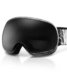 Lyžiarske okuliare Spokey PARK lyžiarske okuliare čierno-biele