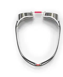 plávanie Plavecké okuliare švédske zrkadlové sklá jednotná veľkosť čierno-červené
