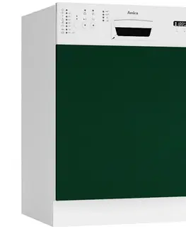 Dvierka a čelá zásuviek pre kuchynske skrinky Predná stena umývačky Max 60po  zelená