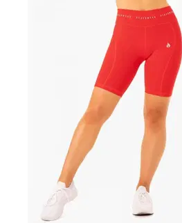 Šortky Ryderwear Dámske High Waisted Bike Shorts Reflex Red  XS