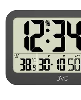 Meteostanice Digitálne rádiom riadené hodiny JVD RB3565.1, čierne 