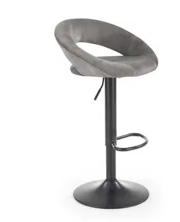Barové stoličky HALMAR H-102 barová stolička sivá / čierna