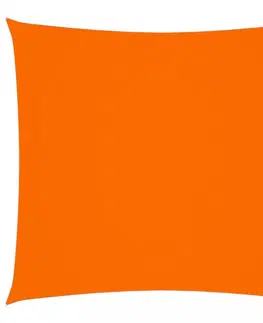Stínící textilie Tieniaca plachta štvorcová 7 x 7 m oxfordská látka Dekorhome Oranžová