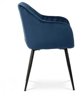 Stoličky Jedálenská stolička PIKA Autronic Modrá
