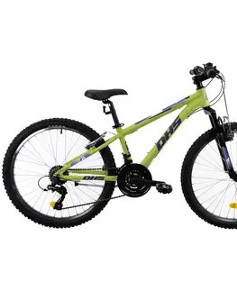 Bicykle Juniorský bicykel DHS Teranna 2423 24" 7.0 Green - 12" (125-145 cm)