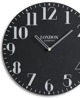Hodiny Drevené nástenné hodiny London Retro Flex z222_1-2-x, 30 cm