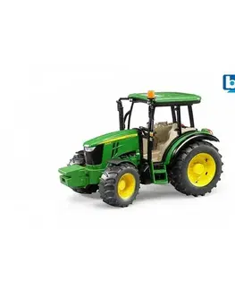 Drevené vláčiky Bruder Farmer - John Deere traktor, 27 x 12,7 x 16 cm