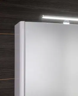 Kúpeľňový nábytok SAPHO - LUCIE galérka s LED osvetlením, 106x70x17cm, biela LU105-0030