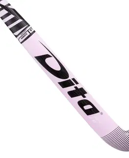 hokej Hokejka pre pokročilých dospelých hráčov 40% karbón low bow FiberTec C40 svetloružová