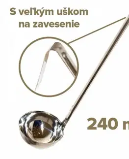 Naberačky Kinekus Naberačka kuchynská nerez 240 ml/10,2 cm dĺžka 37 cm