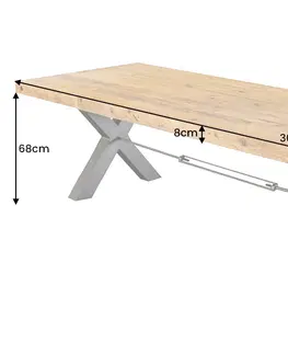 Jedálenské stoly Jedálenský stôl THETIS Dekorhome 300x100x76 cm