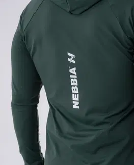 Pánske tričká Pánske tričko Nebbia 330 Dark Green - L