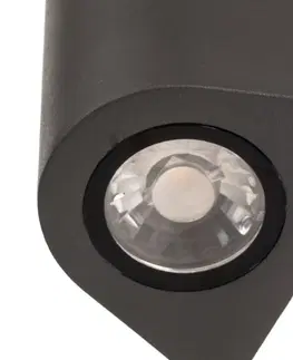 Vonkajšie nástenné svietidlá Lucande Lucande Adamali vonkajšie svetlo LED, 14 cm