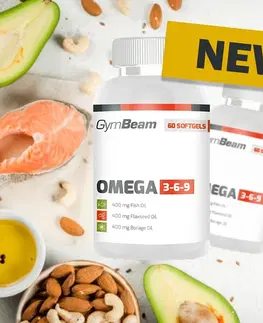 Vitamíny a minerály Omega 3-6-9 - GymBeam 120 softgels