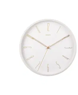 Hodiny Karlsson 5898WH dizajnové nástenné hodiny