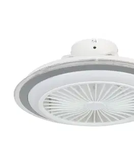 Ventilátory Eglo Eglo 35141-LED Stmievateľný stropný látor ALBUFEIRA 25,5W/230V biela/šedá +DO 