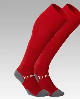 ponožky Detské vrúbkované futbalové podkolienky Viralto Club červené