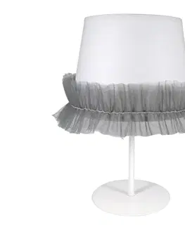 Lampy   - Detská stolná lampa BALLET 1xE14/40W/230V šedá 