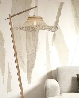 Stojacie lampy do obývačky Good & Mojo GOOD & MOJO Ibiza lampa Ø 65 cm prírodná/prírodná