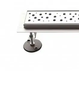 Sprchovacie kúty AQUALINE - BUCANERA podlahový žľab z nerezové oceli s roštom, L-900, DN50 NO3190