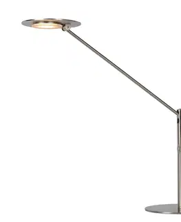 Lampy Lucide Lucide 19666/09/12 - LED Stmievateľná stolná lampa ANSELMO LED/9W/230V chróm 