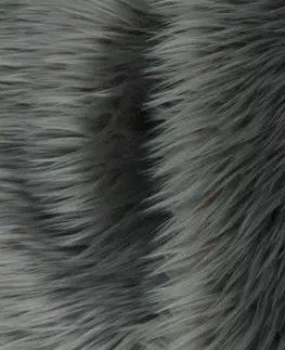 Koberce a koberčeky KONDELA Ebony Typ 5 umelá kožušina 60x90 cm sivá