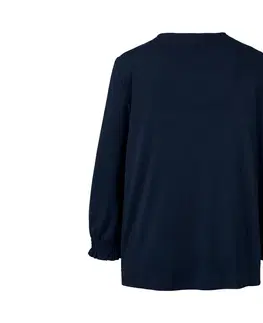 Shirts & Tops Blúzkové tričko s trojštvrťovým rukávom, tmavomodré