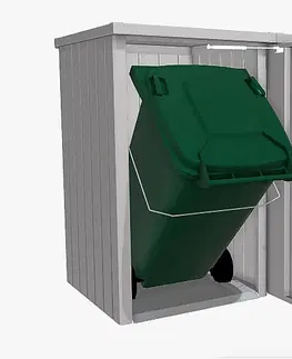Úložné boxy Biohort Box na odpadkový kôš BIOHORT Alex 2 (strieborná metalíza)