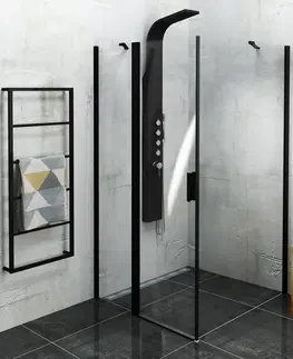 Sprchové dvere POLYSAN - Zoom Line Black obdĺžniková sprchová zástena 1400x1000 L/P varianta ZL1314BZL3210B