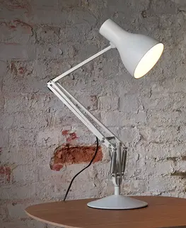 Stolové lampy na písací stôl Anglepoise Anglepoise Type 75 stolná lampa alpská biela