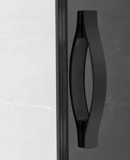 Sprchové dvere GELCO - SIGMA SIMPLY BLACK štvrťkruhová sprchová zástena 1000x1000, R550, číre sklo GS5510B