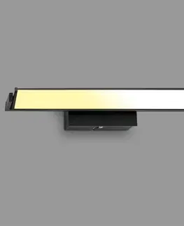 Nástenné svietidlá Briloner LED nástenné svietidlo Udonga, otočné, CCT, tlmené, čierne