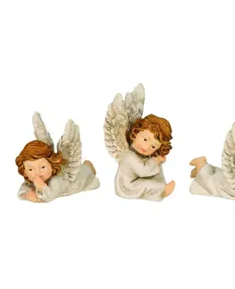 Sošky, figurky-anjeli MAKRO - Anjel sediaci a ležiaci rôzne druhy