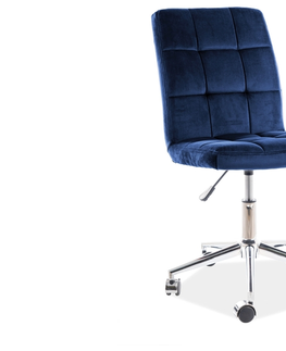 Kancelárske stoličky Kancelárska stolička Q-020 Signal Modrá